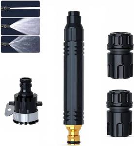 lot 211662 image: High Pressure Water Spray Gun for Garden Hose - 3 Adjustable Spray Modes Metal Nozzle for Car Wash, Patio, Floor & Plant Watering (1 Pack)