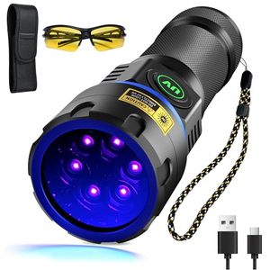 lot 311512 image: DARKBEAM UV Flashlight Filtered 365nm Black Light Blacklight Rechargeable