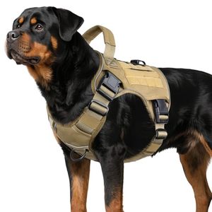 lot 311519 image: WINGOIN Tactical Dog Harness for Large Dogs,Heavy Duty No Pull Dog Harness XL