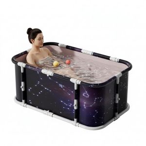 lot 311538 image: Simcat Portable Bathtub Foldable Collapsible Tub Travel Bath Tub