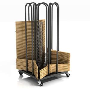 lot 311547 image: Hanger Organizer Stacker,4 in 1 Hanger Rack Stand with Swivel Caster Wheels for Laundry Room, Retail Store (Black, 1)