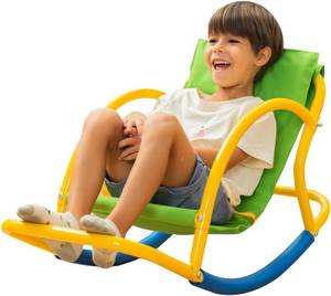 lot 171399 image: Calming Sensory Rocking Chair for Kids   Balance Seat for Focus, Relaxation & Play  Indoor Outdoor Therapy Chair for Autism, ADHD & Active Kids