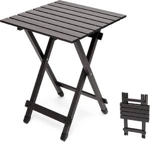 lot 171414 image: SUNNYFEEL Folding Camping Table - Lightweight Aluminum Portable Picnic Table for Cooking, Beach, Hiking, Travel, Fishing, BBQ, Indoor Outdoor Small Foldable Camp Tables