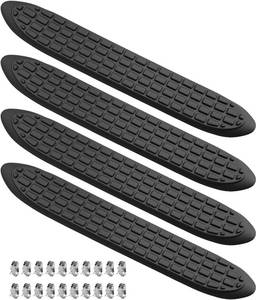 lot 171420 image: 4Pcs Step Pads Fit for 3 Round Nerf Bars 21 x 3 with 5 Holes  21 Long x 3 Wide Replacement Pads 5 Holes with 20 pins