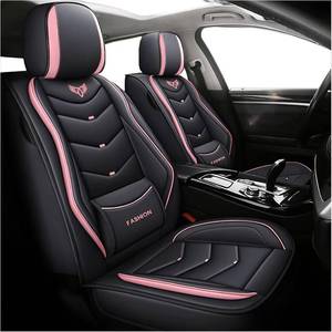 lot 171425 image: Retails for $140 Car Seat Covers Full Set,Leather Seat Covers for Cars  Waterproof Leather Automotive Seat Covers with Fixed Lumbar Support,Universal Fit most Cars,SUV,Truck,Pickup
