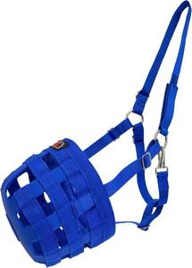 lot 271460 image: BARN & STABLE Horse Grazing Muzzle for Easy Breathe, Comfortable Muzzle Grazing for Horses with Adjustable Straps, Buckles, Suitable for Precaution of Laminitis