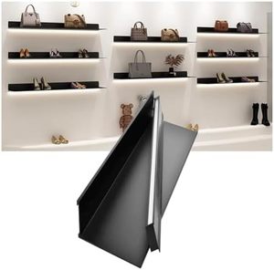 lot 271470 image: Retails for $153 Floating Display Shelf with Built-in Illuminated LED Light and Transformer, Metal Wall Mounted Light-Emitting Bookshelf, Wall Decor, Lighted Display Stand(1PCS-24in)