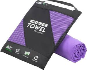 lot 271480 image: Rainleaf Microfiber Towel Quick Dry Camping & Travel & Gym Towel. Compact  Super Absorbent, Lightweight, Fast Drying. Suitable for Beach, Bath, Backpacking, Hiking, Swim.