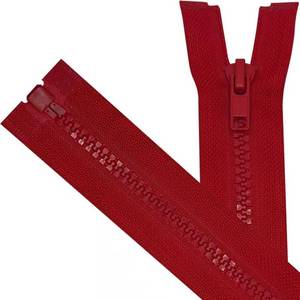lot 271485 image: ANPURZII 2PCS #5 19 Inch Red Separating Jacket Zippers for Sewing Coats, Molded Plastic Bulk Zippers(Red 19 2PCS)