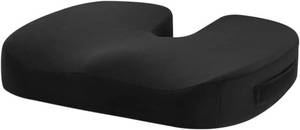 lot 371370 image: Pillows Memory Foam Breathable Seat Cushion Removable and Washable Office Lumbar Protector Backrest Chair Cushion for Sofa Bedroom Living Room(Black)
