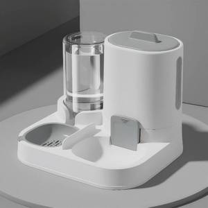 lot 371383 image: Automatic Cat Feeder and Water Dispenser 2-in-1 Food Bowl Station  Gravity Station for Small Cats Dogs Kitten Puppy, Auto Feeding Supplies, Automatic Cat Food and Water Dispenser