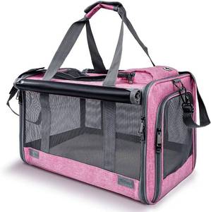 lot 371397 image: GAPZER Pet Carrier for Large and Medium Cat, Soft-Sided Pet Crate for Puppy  Dog Foldable Car Traveling Kennel Bag with Privacy Protection, Big Kitten Carrying Cage Ventilated Home Outdoor Vet Transport