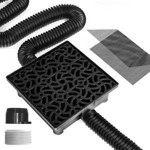 lot 471529 image: 12x12in Gutter Downspout Extensions Big Kit  Catch Basin2pcs Pipes,Low Profile Downspout Extender-Each Flexible Pipe 8.2ft-can be Connected into Whole.Protect Foundation