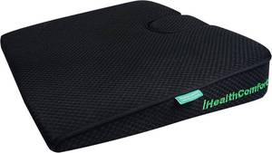 lot 471543 image: IHEALTHCOMFORT(19.7 17.7inches Extra Large Sciatica Seat Cushion for Office Chair,Oversized Car and Truck Seat Cushion,U-Cut Long Sitting Pain Relief Chair Pad
