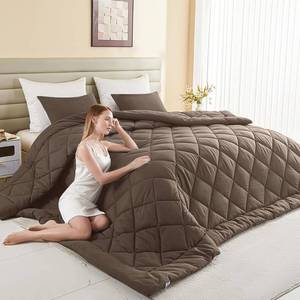 lot 471547 image: 132x120 Alaskan King Comforter, Extra Large King Size Comforter Oversized, All Season Soft Lightweight Quilt Down Alternative Duvet Insert with 8 Corner Tabs(120x132, Brown)