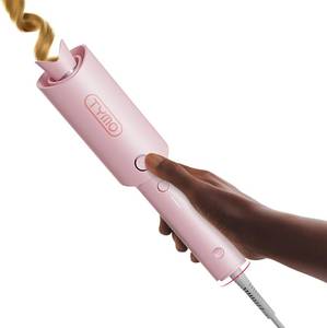 lot 471550 image: TYMO Automatic Rotating Curling Iron - TYMO CURLPRO Beach Waves Curling Wand, Portable Hair Curler, 500 Million Ionic, Dual Voltage & Lightweight for Travel, Ceramic Coating, 1 Inch, Pink