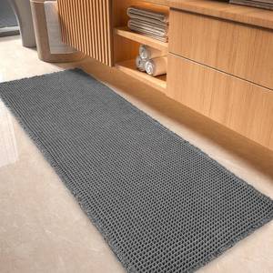 lot 471558 image: tchdio Waffle Bath Mat-Runner Rug, Super Absorbent Non Slip Bath Mats for Bathroom Machine Washable Long Rugs with Tassels, Bath Rugs for Bathroom Floor Beside Tub, 2 x 6