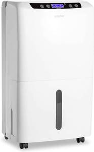 lot 121583 image: Retails for $176 Waykar 2000 Sq. Ft. 2025 Energy Star Dehumidifier for Home and Basements, with Auto or Manual Drainage, 0.66 Gallon Water Tank Capacity