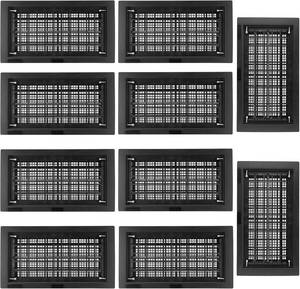 lot 421584 image: Retails for $249 10 Pack 8 x 16 Automatic Foundation Vent for Ventilating Crawl Space Replacement Auto Air Vent, Black