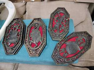 lot 63132 image: Homco Spanish Theme Wall Decor - 7 ct