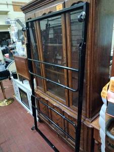 lot 63158 image: Black Metal Twin Size FoldingBed Frame