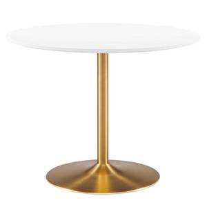 lot 63196 image: Modway EEI-6249-GLD-WHI Amuse 40 Dining Table, Gold White