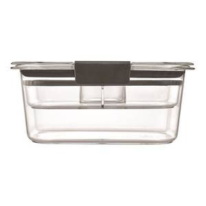 lot 63224 image: Rubbermaid Brilliance Food Storage Containers  9 Piece Variety Salad and Snack Lunch Kit  Clear Tritan Plastic