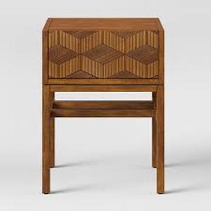lot 63112 image: Tachuri Geometric Front Accent Table