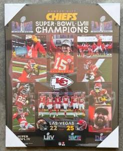 lot 63176 image: Kansas City Chiefs Super Bowl LVIII Champions picture plaque