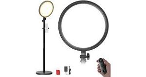 lot 63222 image: 13-inch round LED video light panel