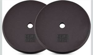 lot 16941 image: Yes4All Standard Weight Plates, 1-Inch Cast Iron Barbell Weights, Wide Range 5��50 LB, Ideal for Strength Training & Workout Routine, Available in Single, Pair & Set of 2 - Retail $55