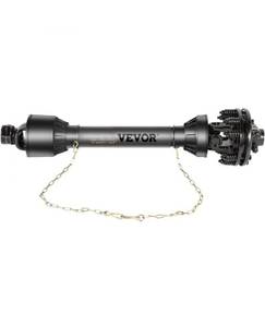 lot 17917 image: VEVOR PTO Shaft, 1-38 PTO Drive Shaft, 6 Spline Ends PTO Driveline Shaft, Series 4 Tractor PTO Shaft, 35-45 Brush Hog PTO Shaft, Black PTO Shaft with Slip Clutch for Bush HogFinish Mower - Retail $123