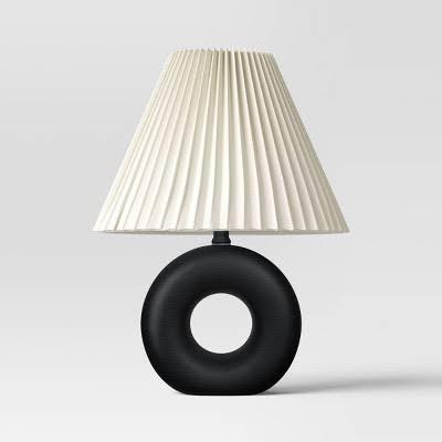 lot 63055 image: Ceramic Table Lamp Black - Room Essentials - Set of 2