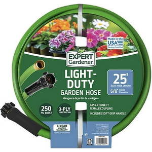 lot 60896 image: Expert Gardener 58  x 25ft Light Duty Garden Hose