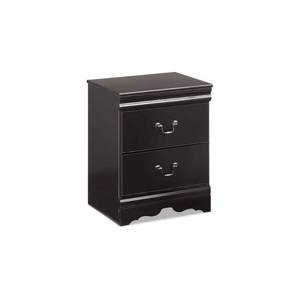 lot 60954 image: Signature Design by Ashley Casual Huey Vineyard 2 Drawer Nightstand  Black