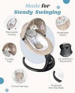lot 60890 image: KIDSVIEW Bluetooth Baby Swing