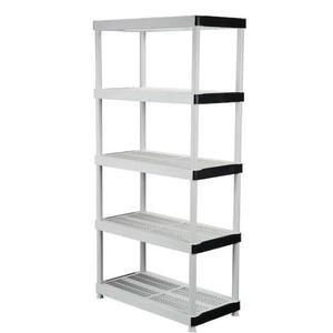 lot 60912 image: HDX 5-Tier Plastic Garage Storage Shelving Unit
