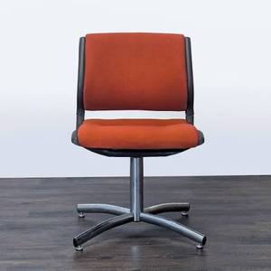 lot 60937 image: vintage orange Steelcase office chair