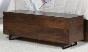 lot 17852 image: Balderas Solid Wood With Lift-Top Coffee Table Trunk - Retail $539