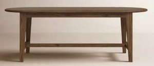 lot 17853 image: Isadore Solid Wood Dining Table - Retail $1,699