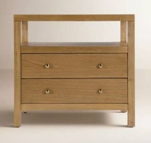 lot 17858 image: Butler Celine 28 2-Drawer Nightstand, Natural - Retail $1,049