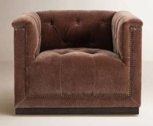 lot 17862 image: Byer Upholstered Swivel Accent Chair - Retail $1,333