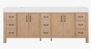 lot 17874 image: 108 Inch Double Bathroom Vanity - Retail $2879