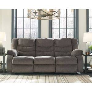 lot 17890 image: Signature Design by Ashley Tulen Reclining Sofa - Retail $1,928