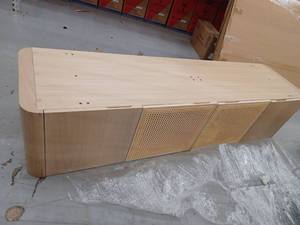 lot 17866 image: Circle 55 TV Stand, 79 Inch
