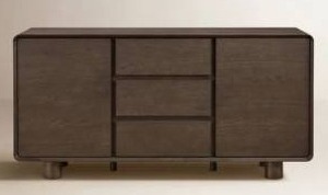 lot 17872 image: All Modern 63 Inch Sideboard Cabinet- Retail $1599