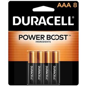 lot 750 image: Duracell Coppertop AAA Batteries - 8pk Alkaline Battery 1.5V, Household Use, Non-Rechargeable
