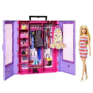 lot 765 image: Barbie Fashionistas Doll and Ultimate Closet Playset with Clothes and Accessories