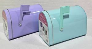 lot 805 image: (2) Mini Mailboxes for Cards & Treats. Decorate for a Holiday Retail $3.99 each