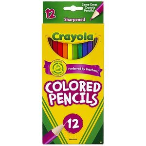 lot 811 image: Crayola Colored Pencil Set  12 Ct  Back to School Supplies for Kids  Classroom Supplies  Teacher Gift
